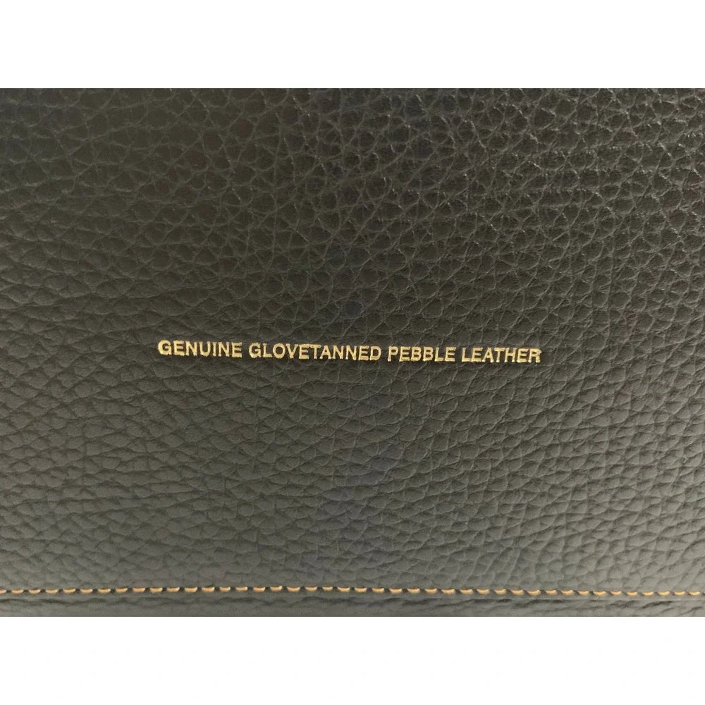 Coach Rogue 31 Black Glovetanned Pebble Leather Tea Rose Floral Satchel Bag